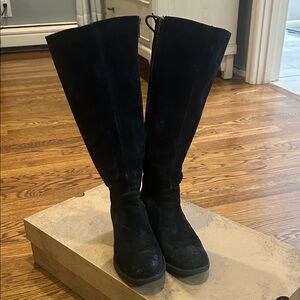 Born Black wide shaft tall boots